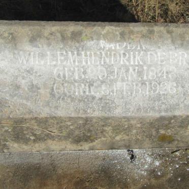 BRUYN Willem Hendrik, de 1843-1926