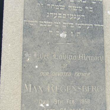 REGENSBERG Max -1958