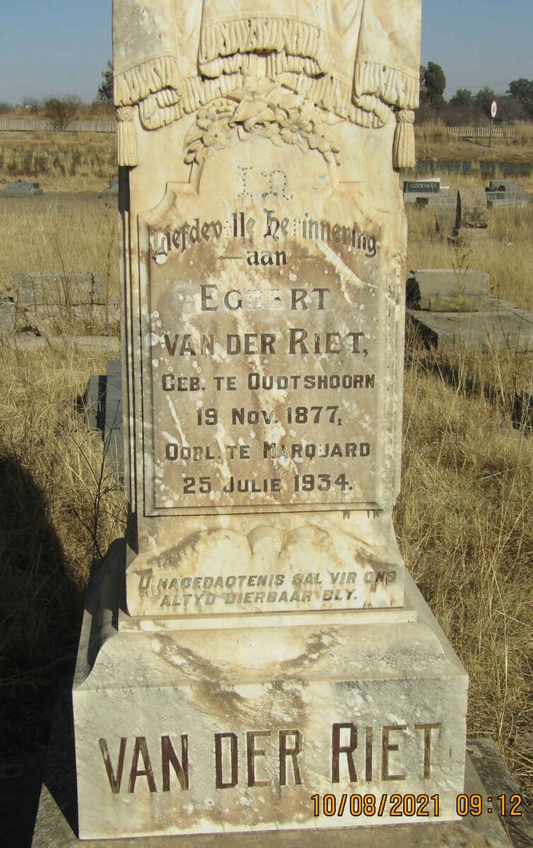 RIET Egbert, van der 1877-1934