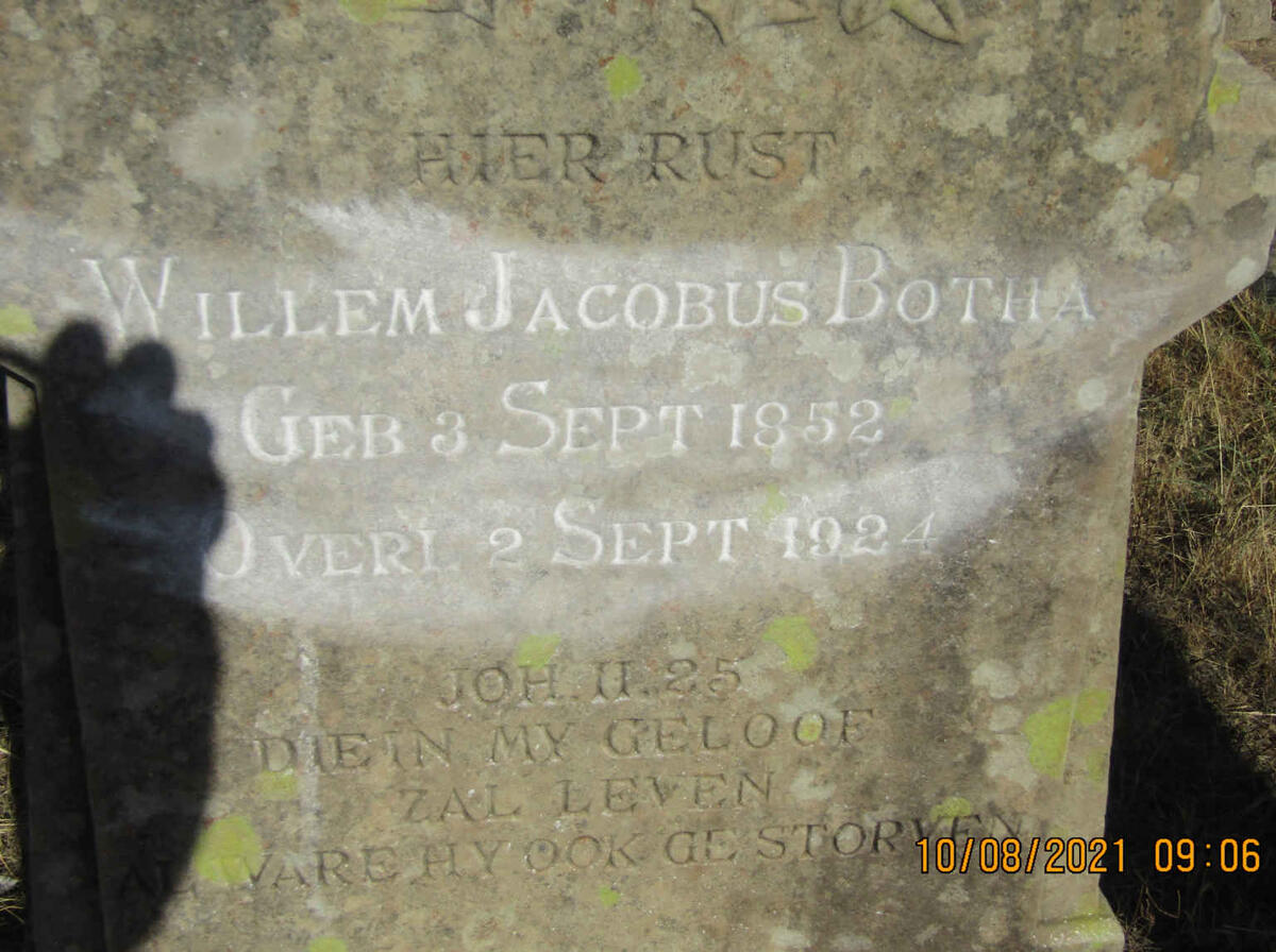 BOTHA Willem Jacobus 1852-1924