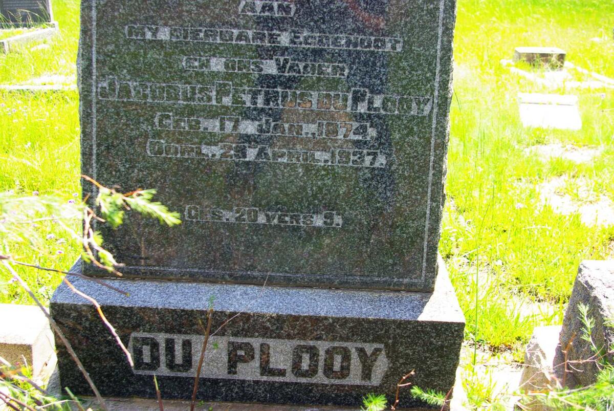 PLOOY Jacobus Petrus, du 1874-1937