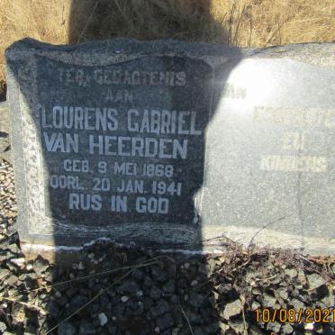 HEERDEN Lourens Gabriel, van 1868-1941