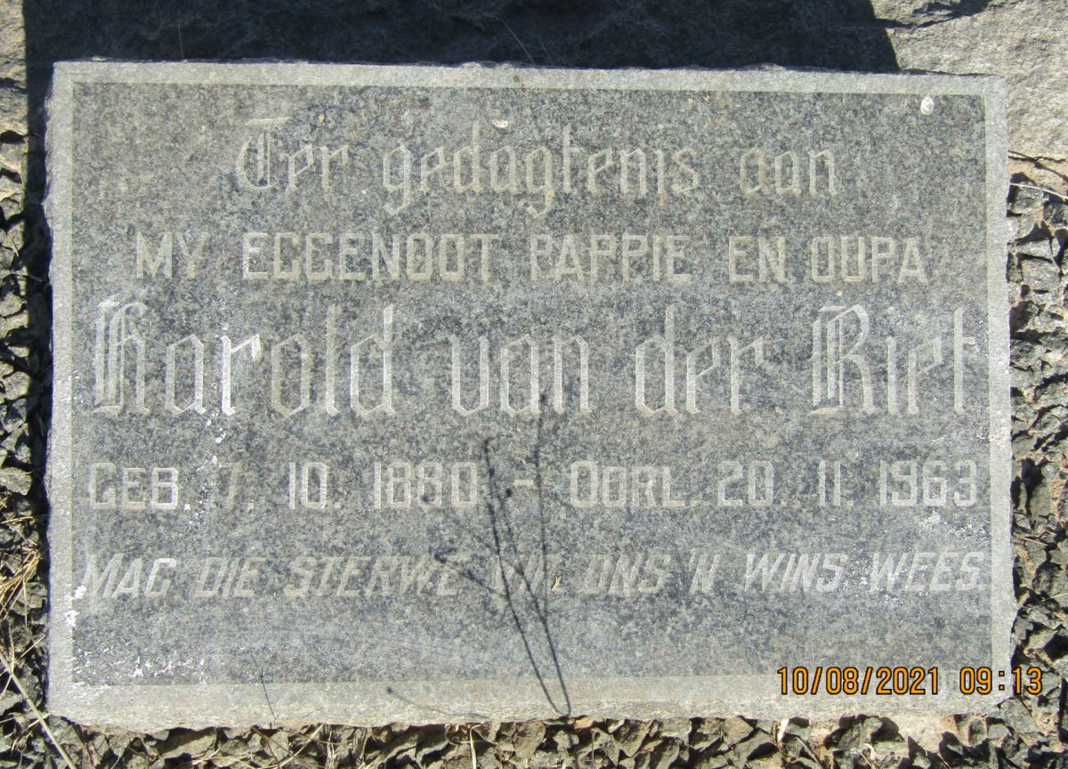 RIET Harold, van der 1880-1963