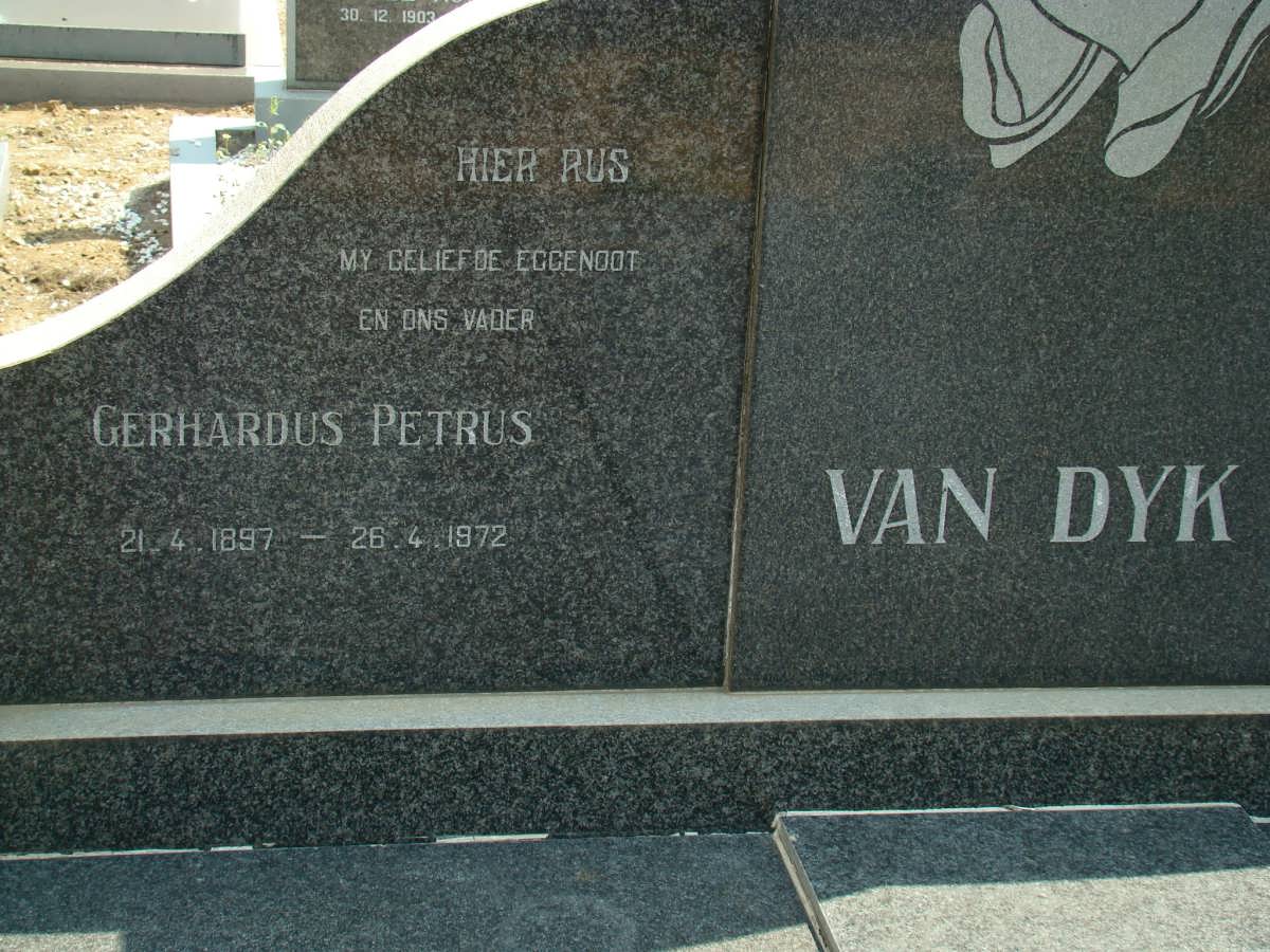 DYK Gerhardus Petrus, van 1897-1972