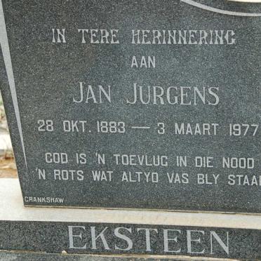 EKSTEEN Jan Jurgens 1883-1977