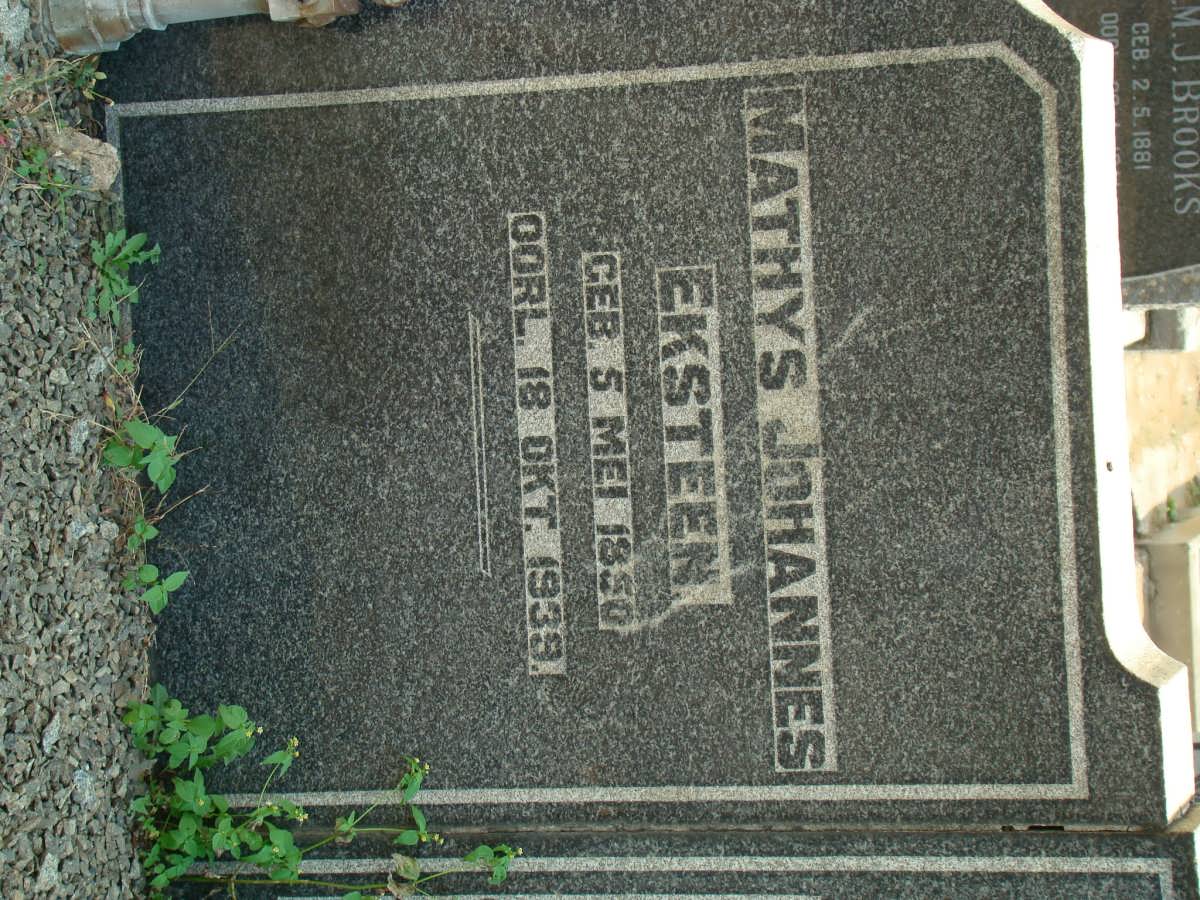 EKSTEEN Mathys Johannes 1850-1939