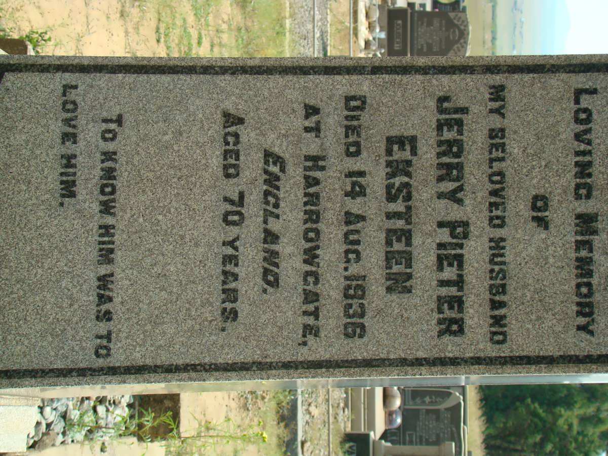 EKSTEEN Jerry Pieter -1936