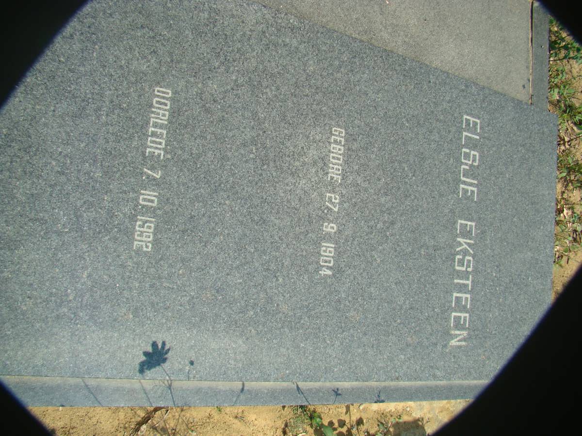 EKSTEEN Elsje 1904-1992