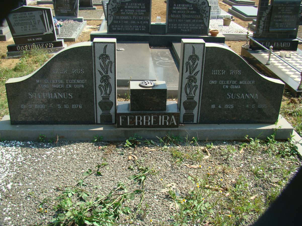 FERREIRA Stephanus 1908-1976 &amp; Susanna 1925-1995