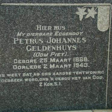 GELDENHUYS Petrus Johannes 1868-1943