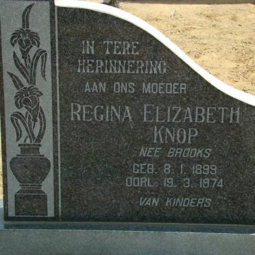 KNOP Regina Elizabeth nee BROOKS 1899-1974