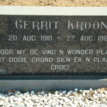 KROON Gerrit 1910-1983