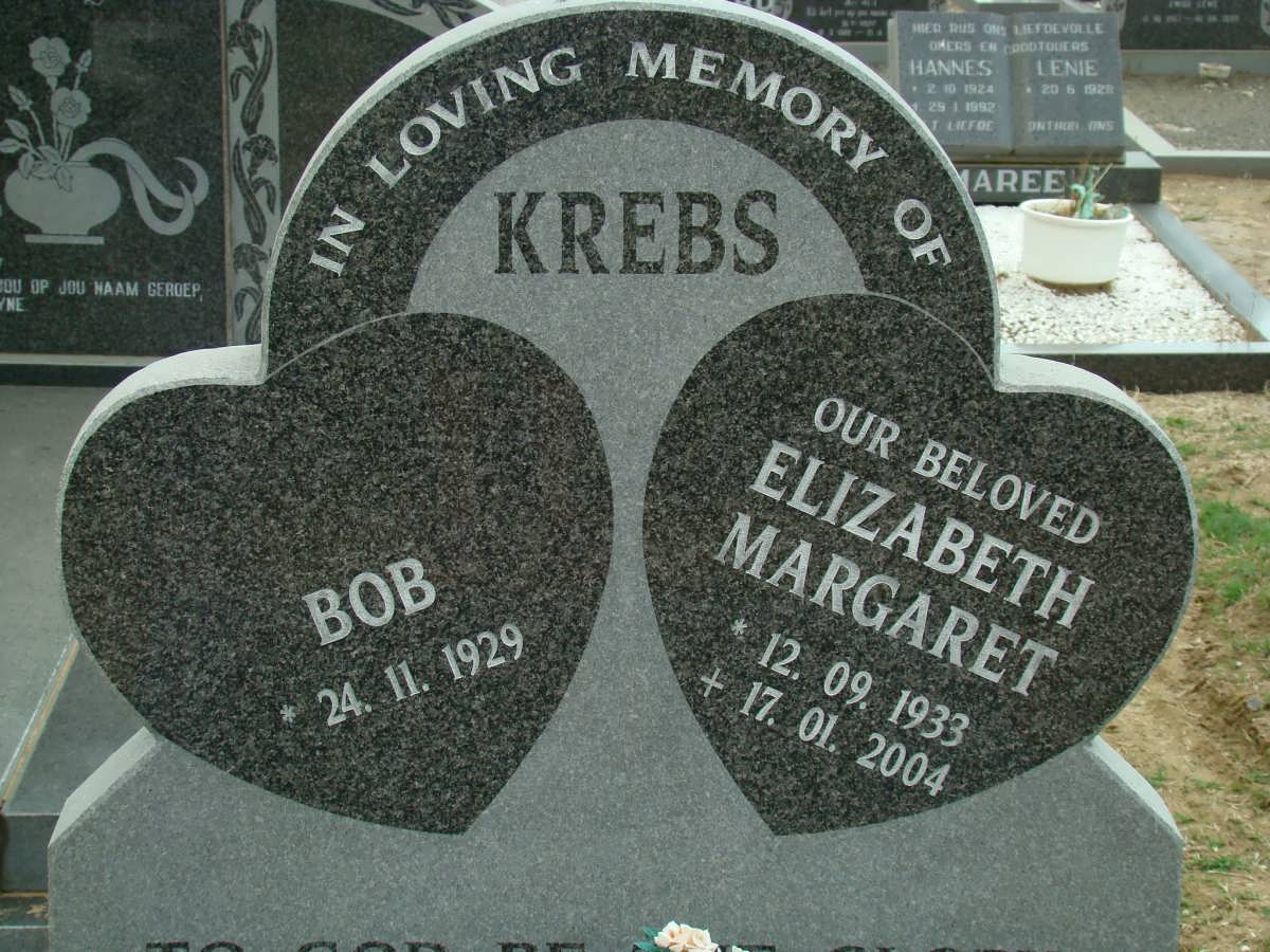 KREBS Bob 1929- &amp; Elizabeth Margaret 1933-2004