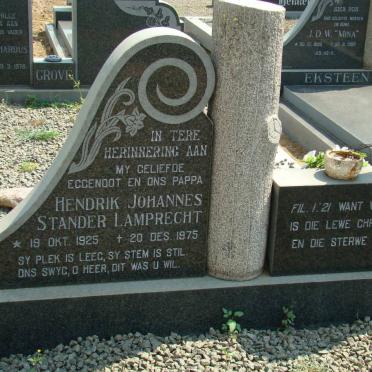 LAMPRECHT Hendrik Johannes Stander 1925-1975