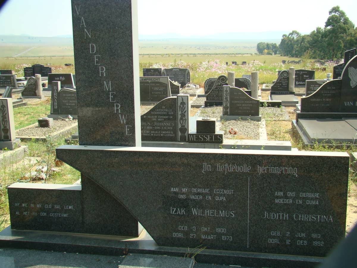 MERWE Izak Wilhelmus, van der 1900-1973 &amp; Judith Christina 1913-1992