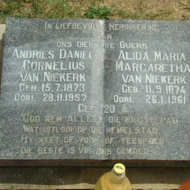 NIEKERK Andries Daniel Cornelius, van 1873-1957 &amp; Alida Maria Margaretha 1874-1961