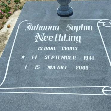 NEETHLING Johanna Sophia nee CROUS 1941-2009