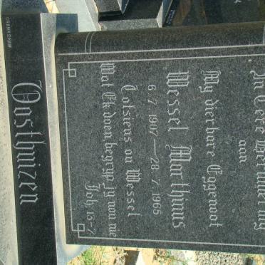 OOSTHUIZEN Wessel Marthinus 1907-1965