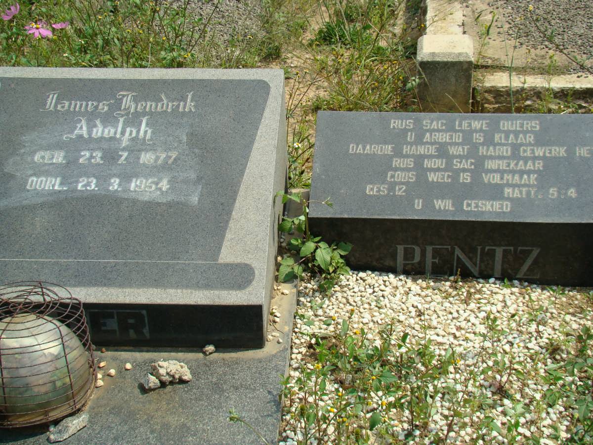 PENTZ James Hendrik Adolph 1877-1954