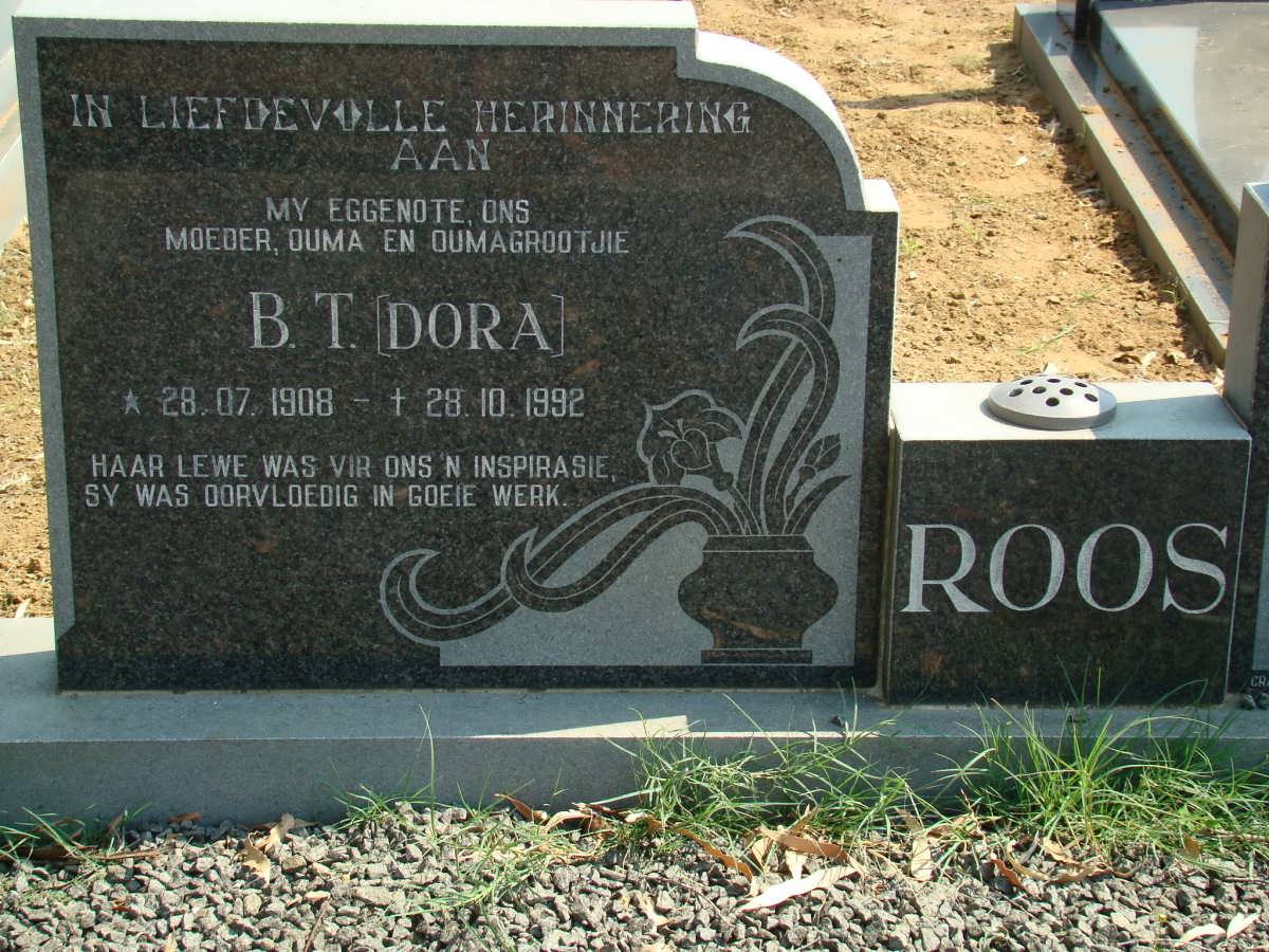 ROOS B.T. 1908-1992