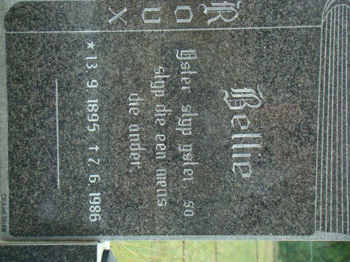 ROUX Bellie 1895-1986