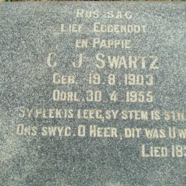 SWARTZ C.J. 1903-1955