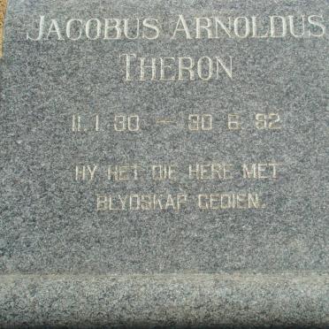 THERON Jacobus Arnoldus 1930-1982