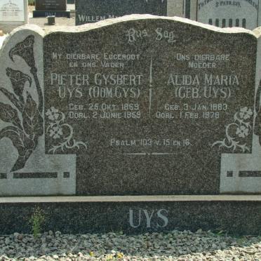 UYS Pieter Gysbert 1869-1959 &amp; Alida Maria UYS 1883-1978