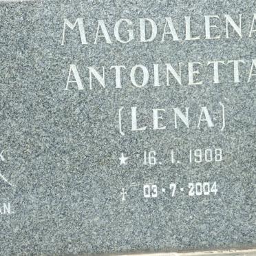 FRITZ George Pieter 1908-1988 &amp; Magdalena Antoinetta 1908-2004