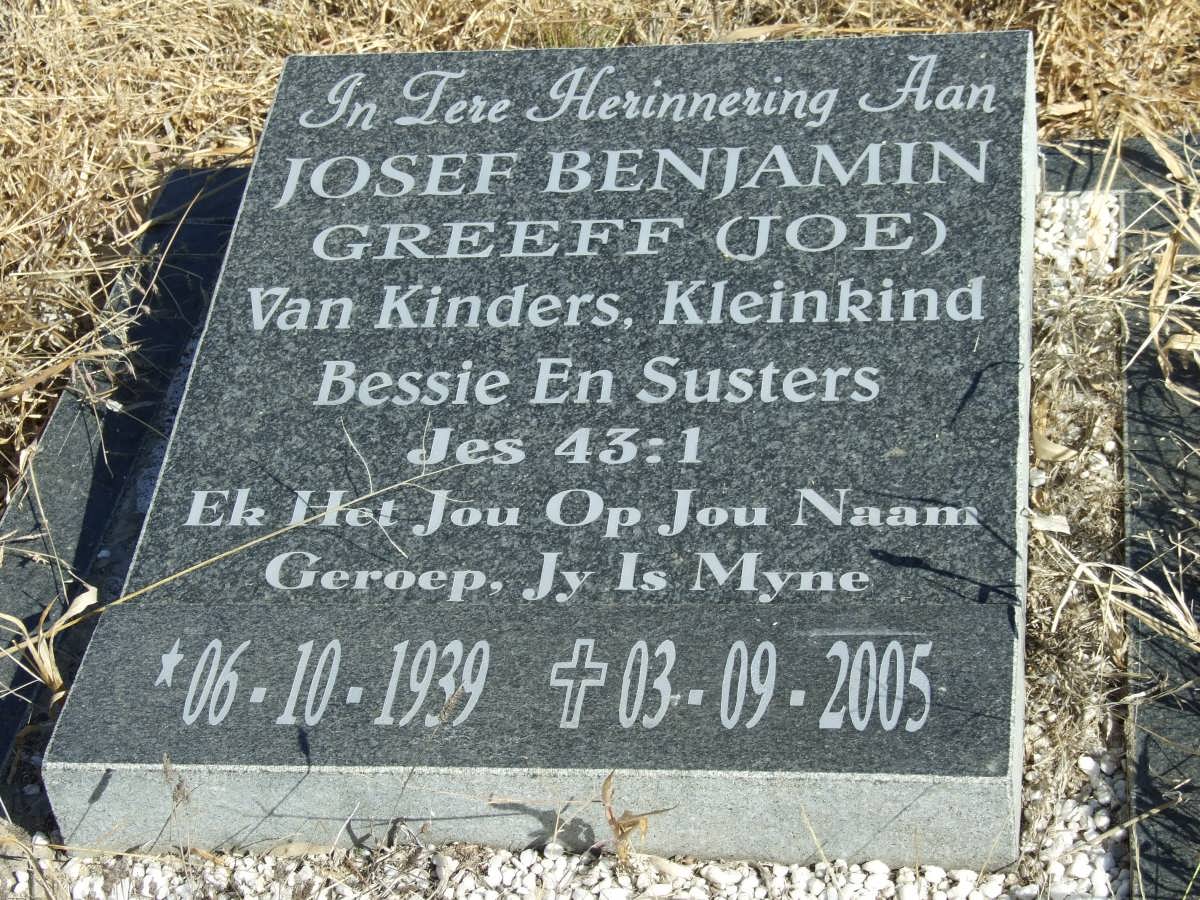 GREEFF Josef Benjamin 1939-2005