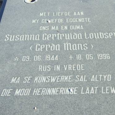 LOUBSER Susanna Gertruida 1944-1996