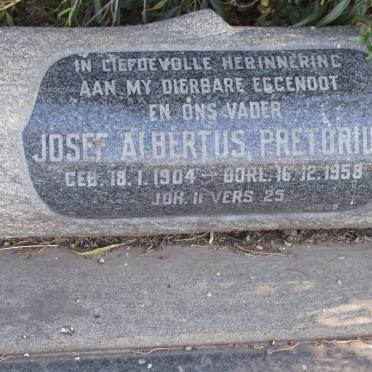 PRETORIUS Josef Albertus 1904-1958 