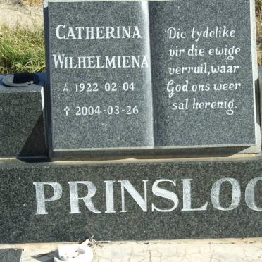 PRINSLOO Catherina Wilhelmiena 1922-2004