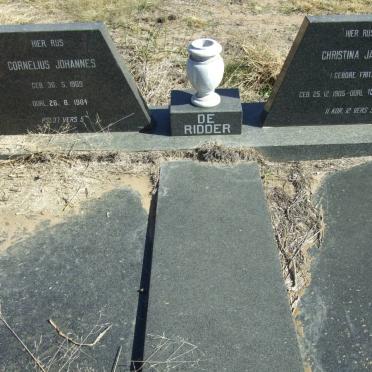 RIDDER Cornelius Johannes, de 1909-1984 &amp; Christina Jacoba FRITZ 1905-2000