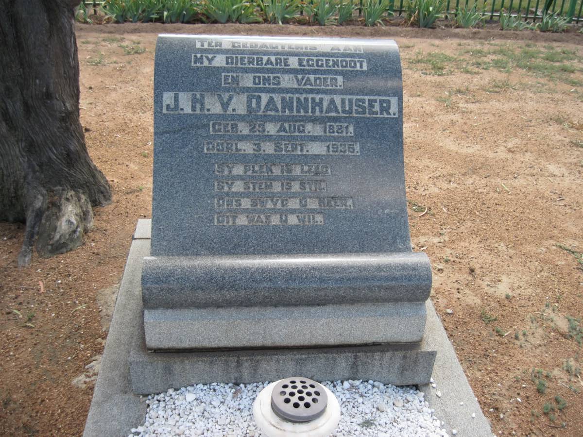 DANNHAUSER J.H.V. 1881-1935