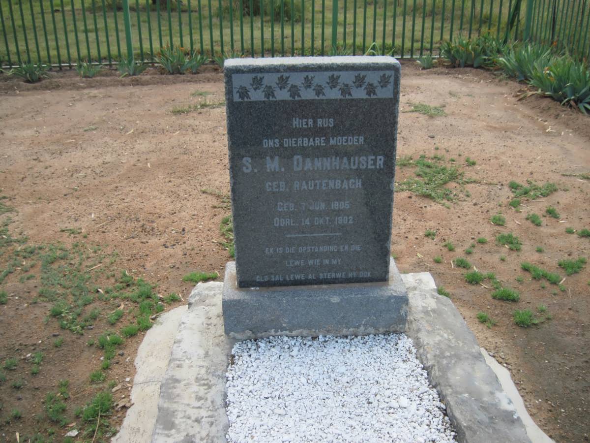 DANNHAUSER S.M. nee RAUTENBACH 1805-1902