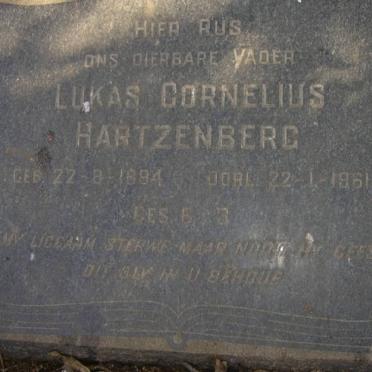 HARTZENBERG Lukas Cornelius 1894-1961