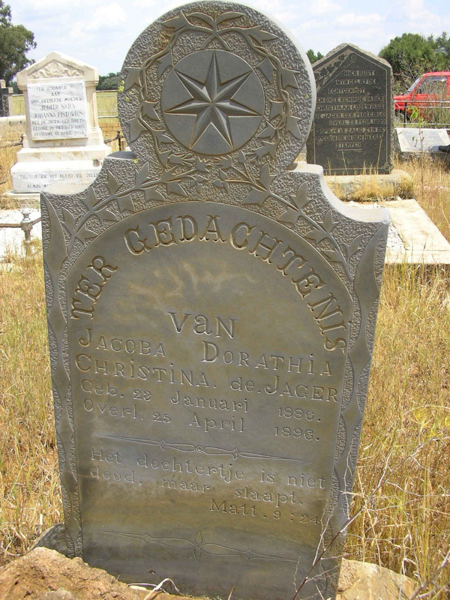 JAGER Jacoba Dorathia Christina, de 1886-1896
