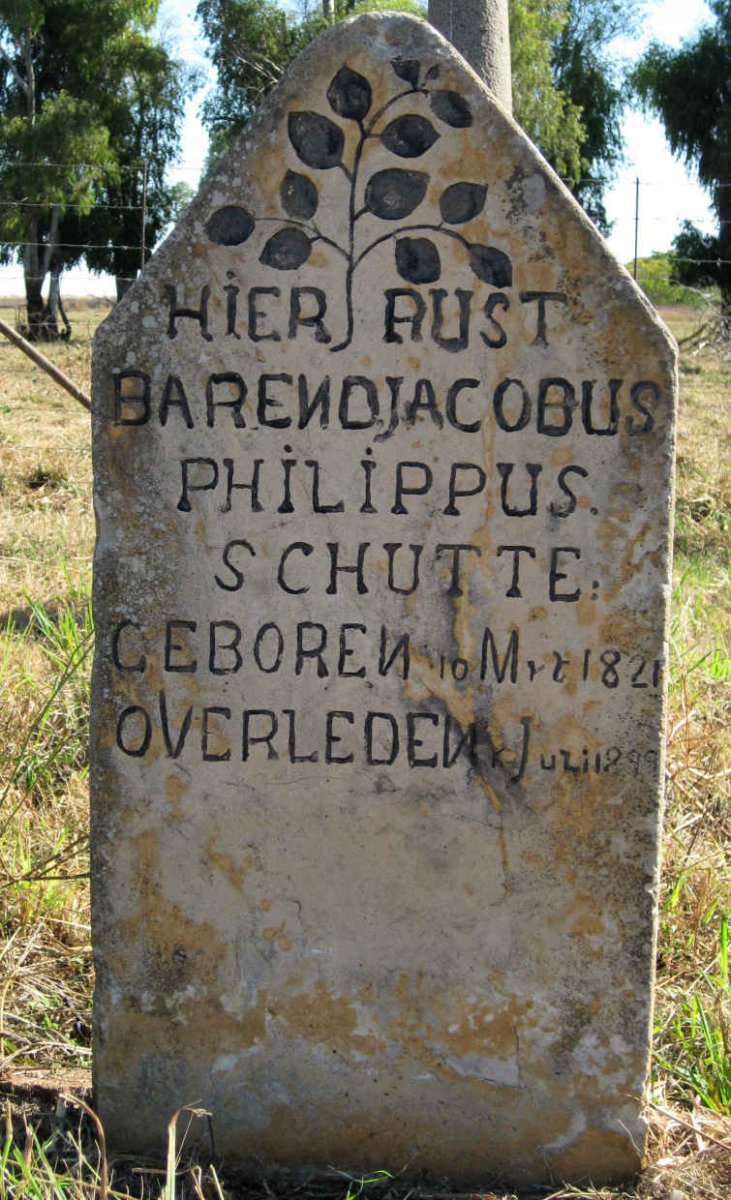 SCHUTTE Barend Jacobus Philippus 1821-1899