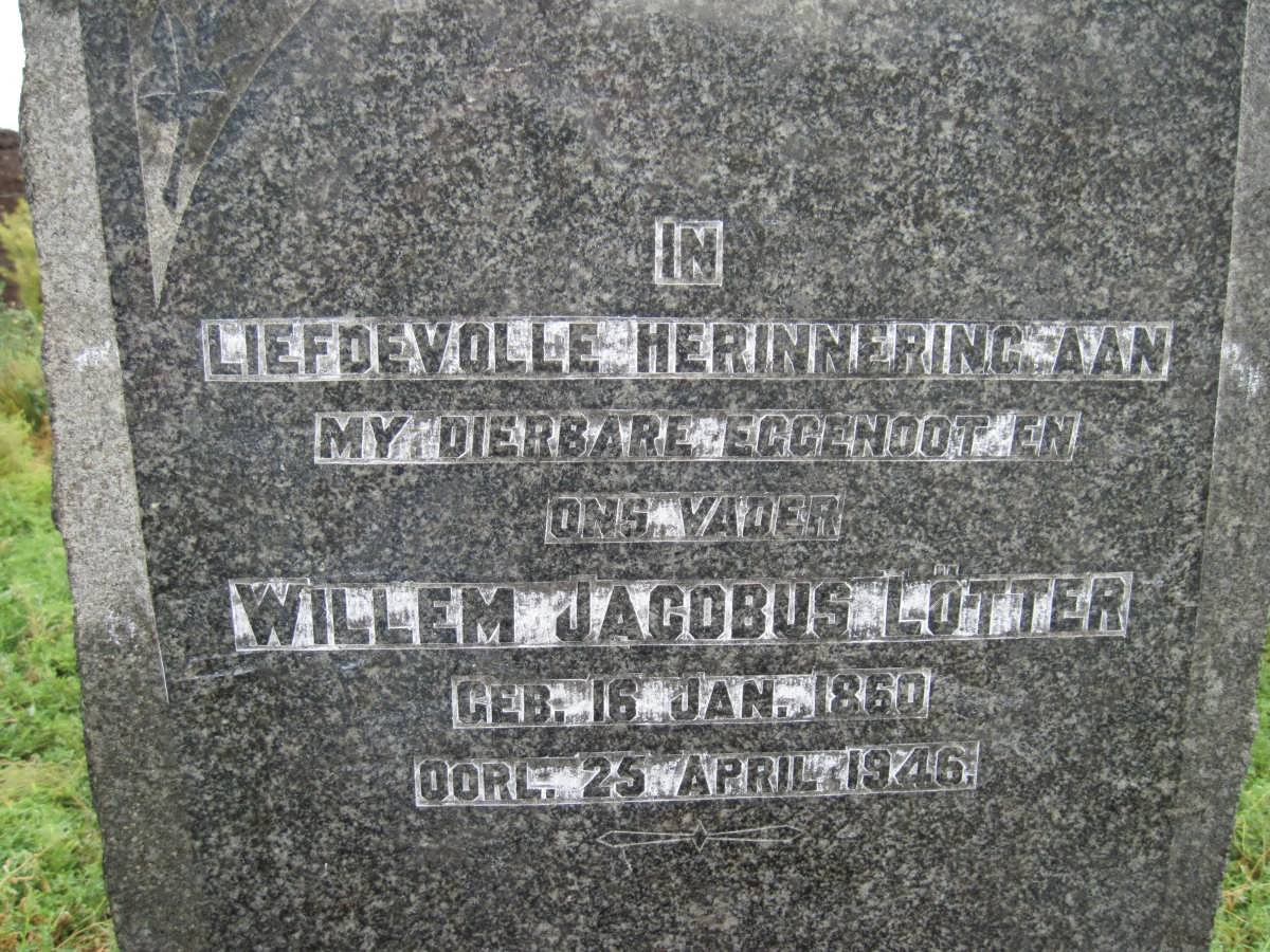 LOTTER Willem Jacobus 1860-1946