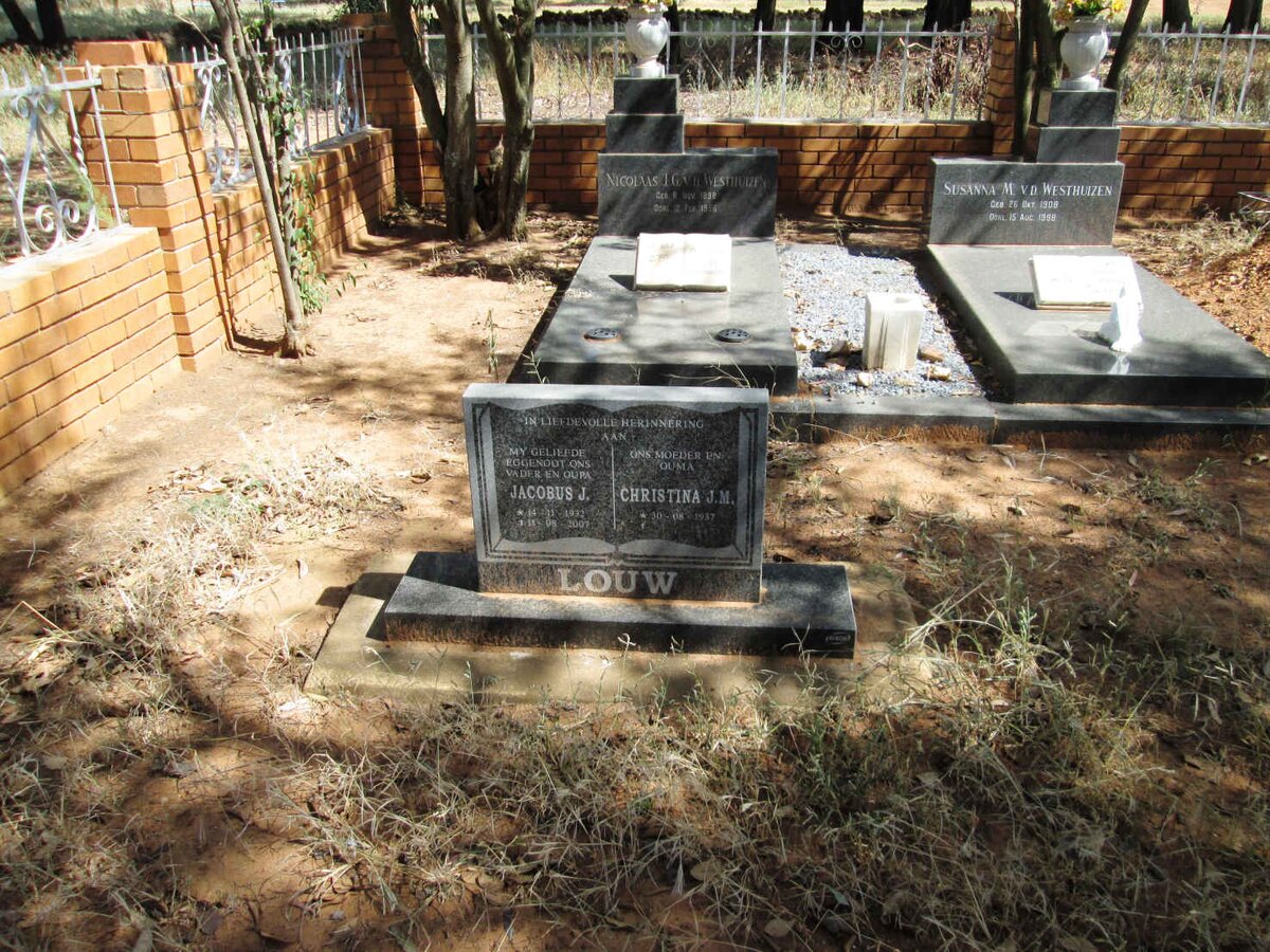 LOUW Jacobus J. 1932-2007 &amp; Christina J.M. 1937-