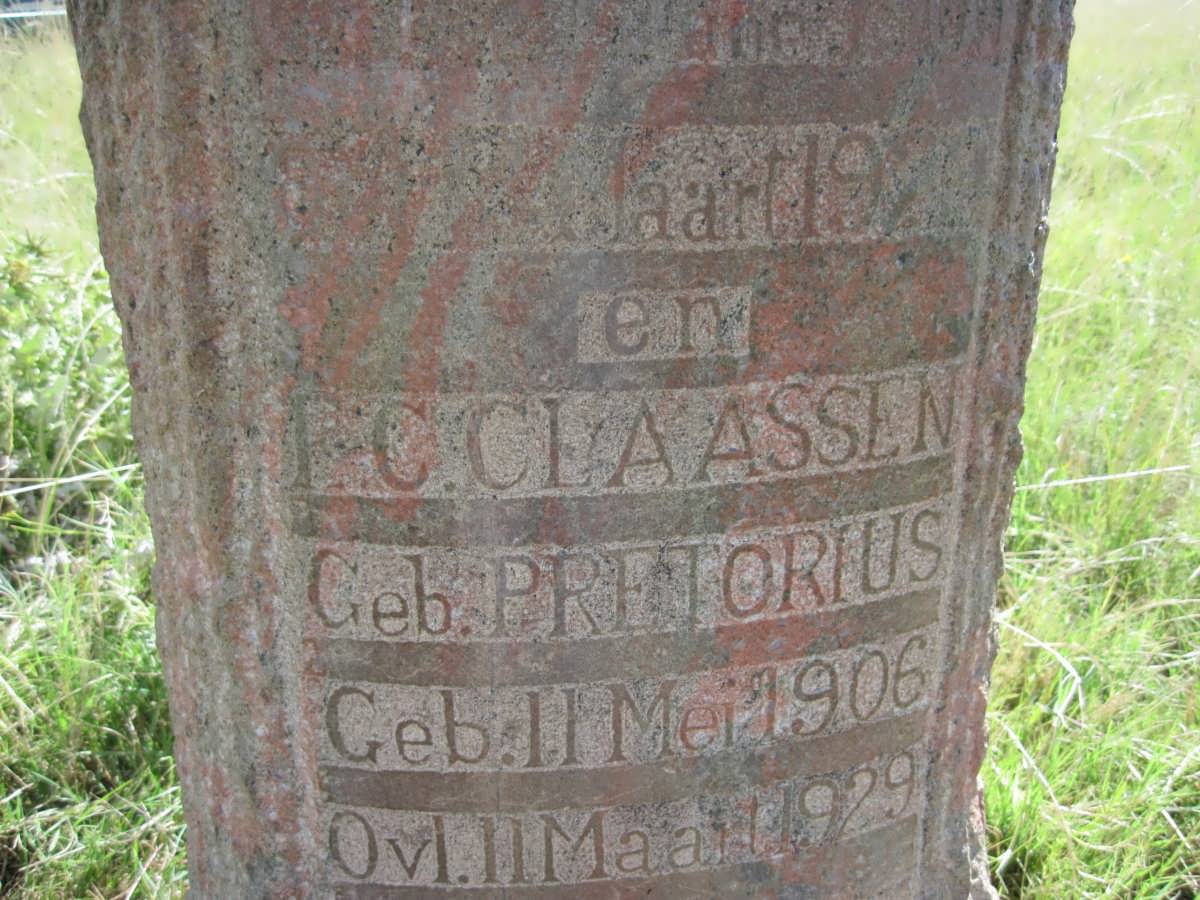 CLAASSEN F.C. nee PRETORIUS 1906-1929