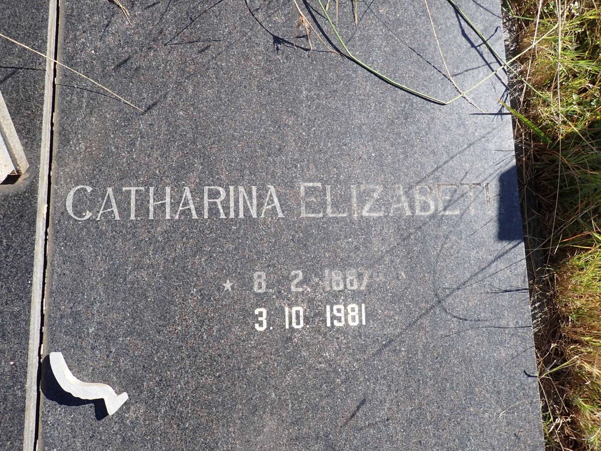 ? Catharina Elizabeth 1887-1981