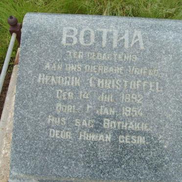 BOTHA Hendrik Christoffel 1892-1954