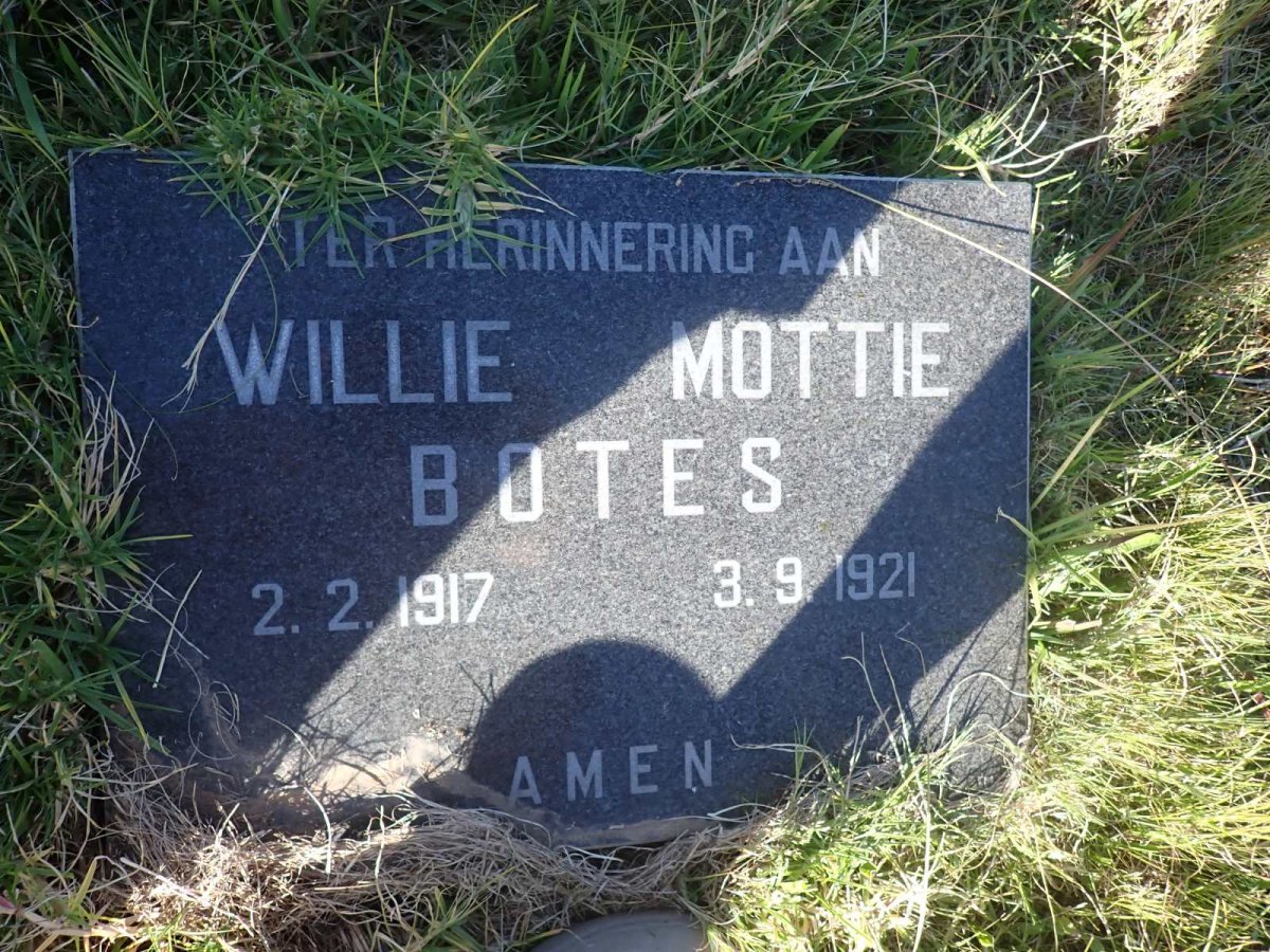 BOTES Willie Mottie 1917-1921