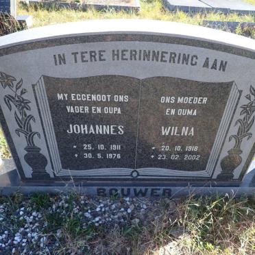 BOUWER Johannes 1911-1976 & Wilna 1918-2002