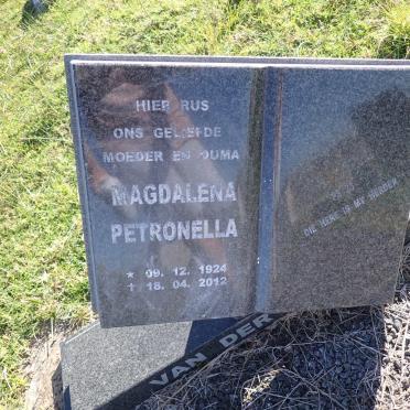 BERG Magdalena Petronella, van der 1924-2012