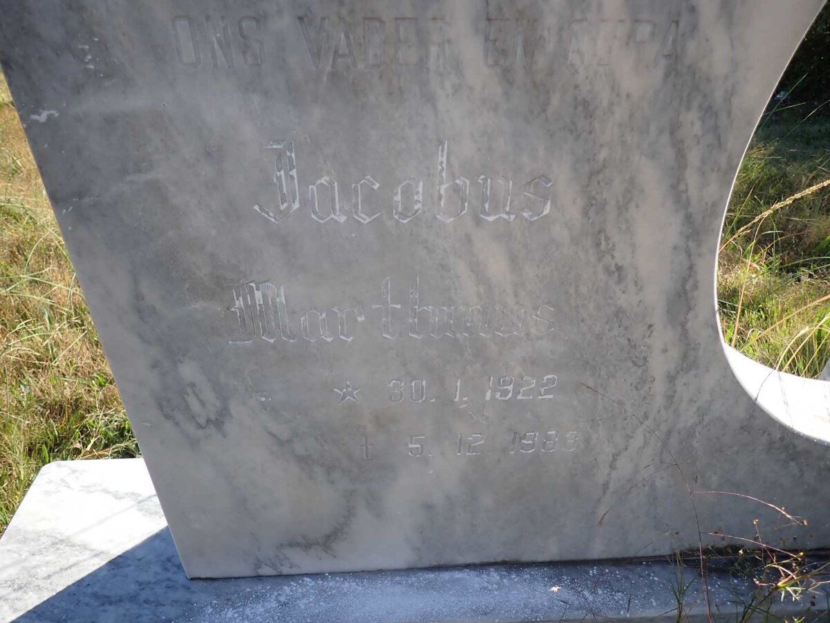 DORFLING Jacobus Marthinus 1922-1983 & Elsie Magrietha MATHEE 1936-  _1