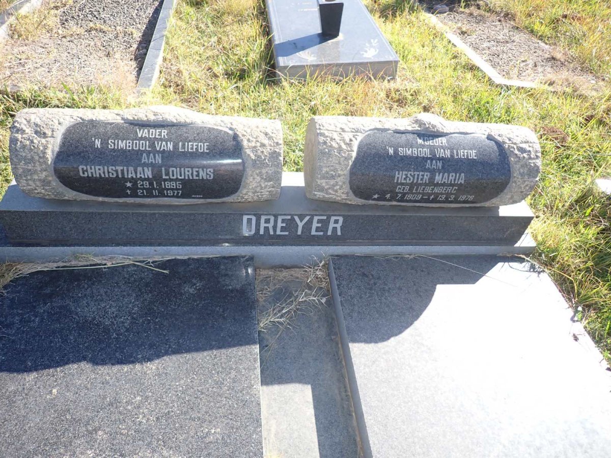DREYER Christiaan Lourens 1895-1977 & Hester Maria LIEBENBERG 1909-1978