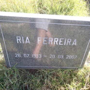 FERREIRA Ria 1933-2007